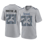 Choea T.Titans #23 Kevin Winston Jr. Player Gray Atmosphere Fashion Home Game Stitched Jerseys