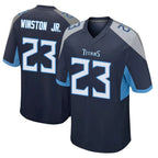 Choea T.Titans #23 Kevin Winston Jr. Player Navy Home Game Stitched Jerseys