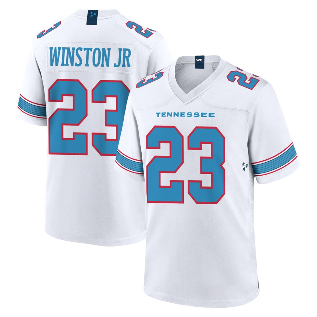 Choea T.Titans #23 Kevin Winston Jr. Player White 2026 Game Home Stitched Jerseys