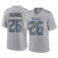 Choea T.Titans #26 Marcus Harris Player Gray Atmosphere Fashion Home Game Stitched Jerseys