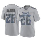 Choea T.Titans #26 Marcus Harris Player Gray Atmosphere Fashion Home Game Stitched Jerseys