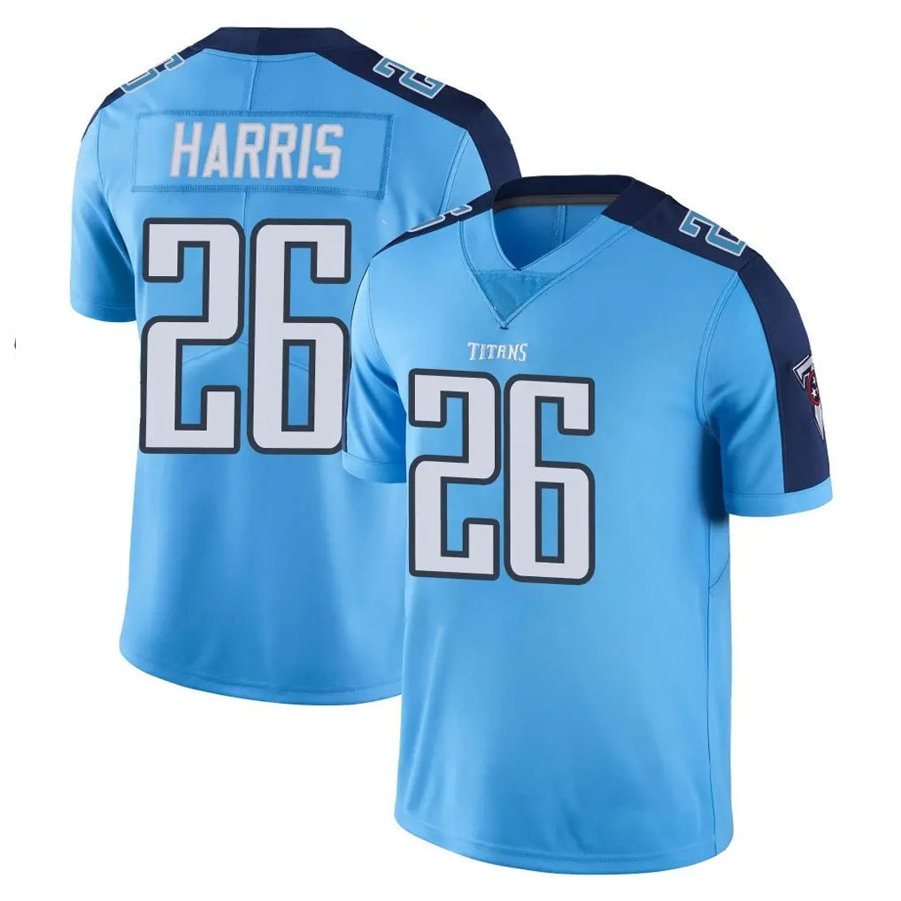Choea T.Titans #26 Marcus Harris Player Light Blue Limited Color Rush Home Game Stitched Jerseys