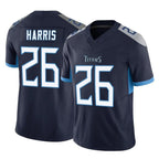 Choea T.Titans #26 Marcus Harris Player Navy Limited Vapor F.U.S.E. Home Game Stitched Jerseys
