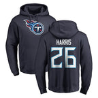 Choea T.Titans #26 Marcus Harris Player Navy Logo Pullover Hoodies Home Game Stitched Jerseys