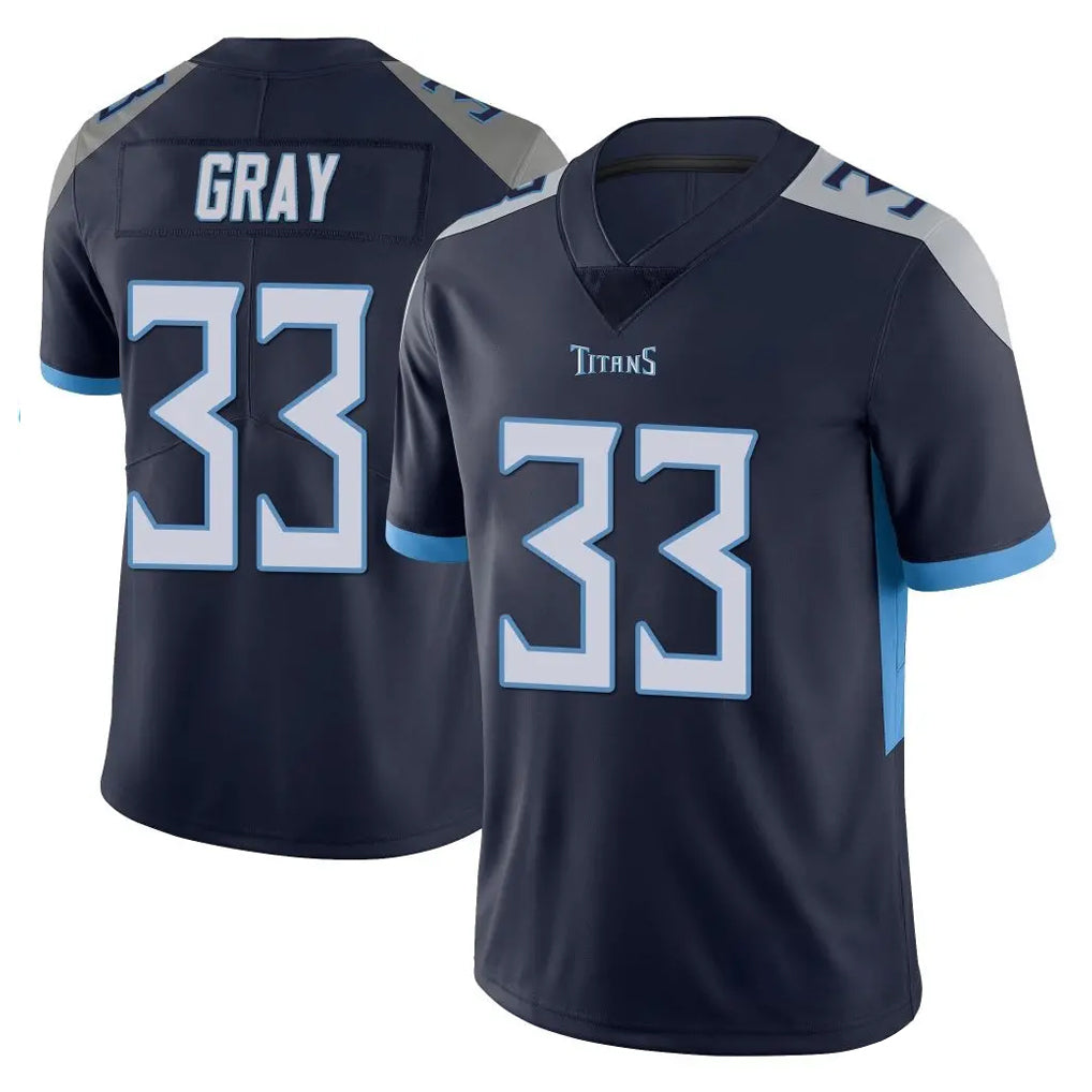 Choea T.Titans #33 Cedric Gray Player Navy Limited Vapor Untouchable Home Game Stitched Jerseys