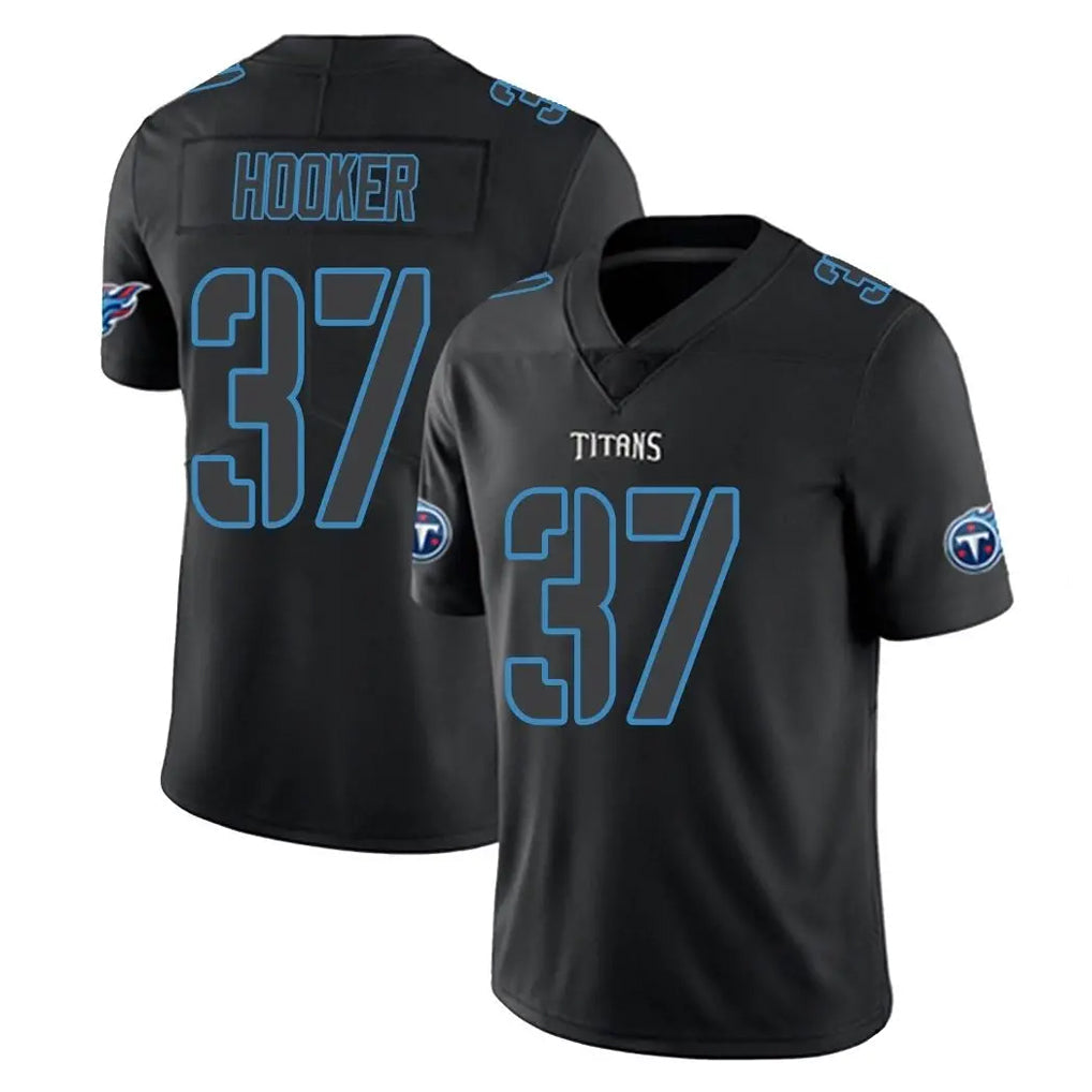 Choea T.Titans #37 Amani Hooker Player Black Impact Limited Home Game Stitched Jerseys