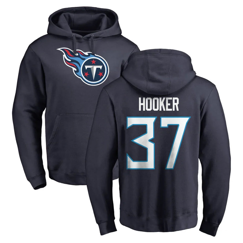Choea T.Titans #37 Amani Hooker Player Navy Logo Pullover Hoodies Home Game Stitched Jerseys