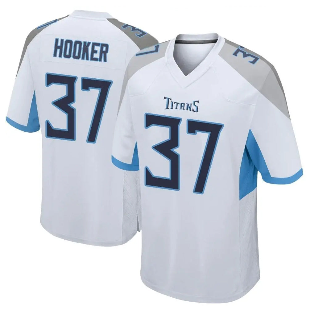 Choea T.Titans #37 Amani Hooker Player White Home Game Stitched Jerseys