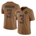 Choea T.Titans #3 Tommy Townsend Player Brown Limited Salute to Service Home Game Stitched Jerseys