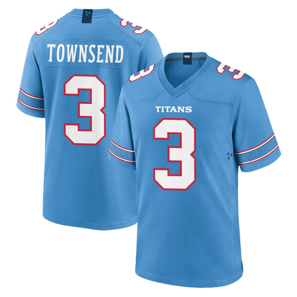 Choea T.Titans #3 Tommy Townsend Player Light Blue 2026 Game Home Stitched Jerseys