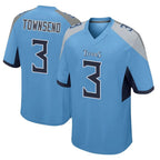 Choea T.Titans #3 Tommy Townsend Player Light Blue Home Game Stitched Jerseys