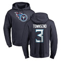 Choea T.Titans #3 Tommy Townsend Player Navy Logo Pullover Hoodies Home Game Stitched Jerseys