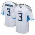 Choea T.Titans #3 Tommy Townsend Player White Home Game Stitched Jerseys