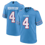 Choea T.Titans #4 Wan'Dale Robinson Player Light Blue 2026 Game Home Stitched Jerseys