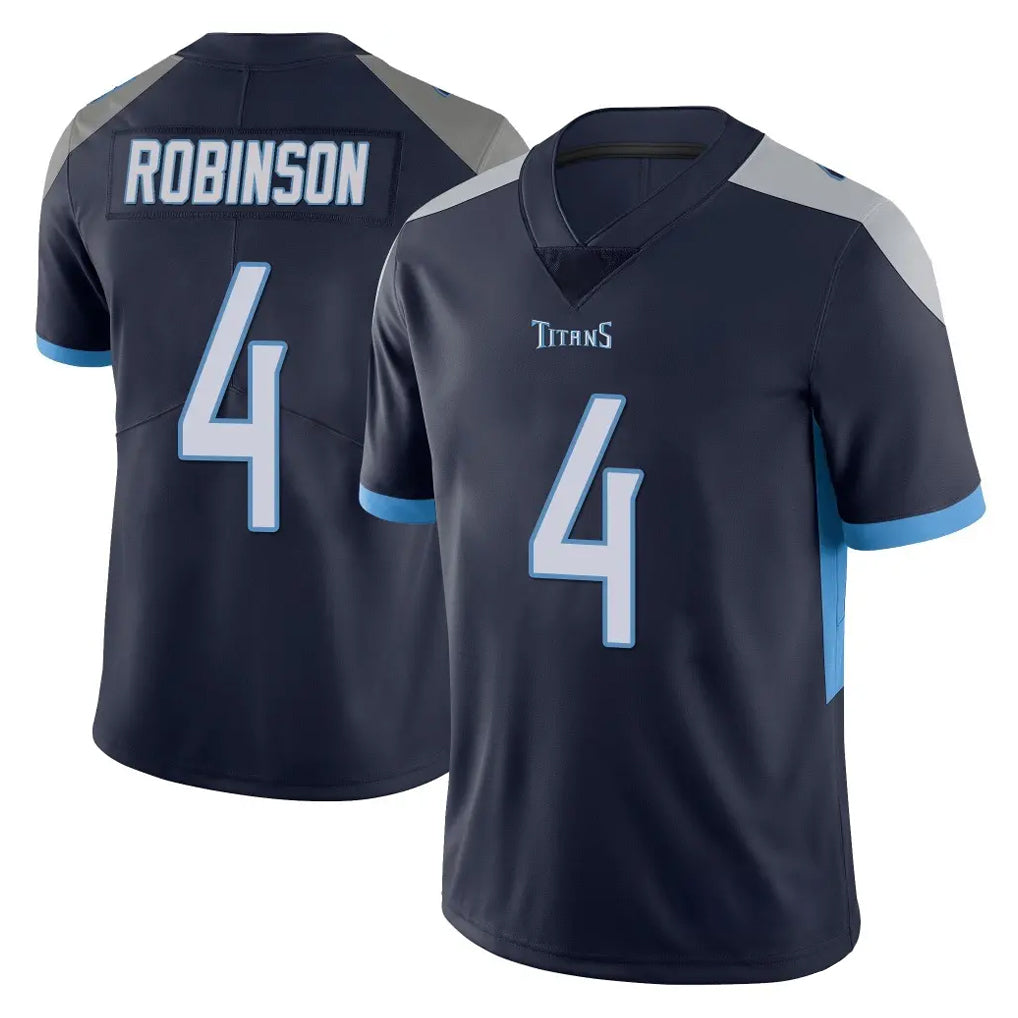 Choea T.Titans #4 Wan'Dale Robinson Player Navy Limited Vapor Untouchable Home Game Stitched Jerseys