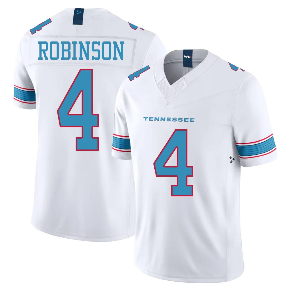 Choea T.Titans #4 Wan'Dale Robinson Player White Limited Vapor F.U.S.E. Home Game Stitched Jerseys