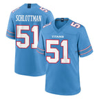 Choea T.Titans #51 Austin Schlottmann Player Light Blue 2026 Game Home Stitched Jerseys