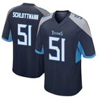 Choea T.Titans #51 Austin Schlottmann Player Navy Home Game Stitched Jerseys