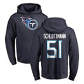 Choea T.Titans #51 Austin Schlottmann Player Navy Logo Pullover Hoodies Home Game Stitched Jerseys