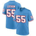 Choea T.Titans #55 JC Latham Player Blue Throwback Alternate Game Stitched Jerseys