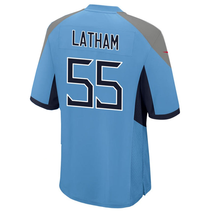 Choea T.Titans #55 JC Latham Player Light Blue Home Game Stitched Jerseys
