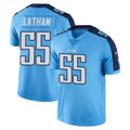 Choea T.Titans #55 JC Latham Player Light Blue Limited Color Rush Home Game Stitched Jerseys