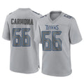 Choea T.Titans #66 Fernando Carmona Jr. Player Gray Atmosphere Fashion Home Game Stitched Jerseys