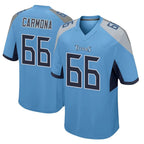 Choea T.Titans #66 Fernando Carmona Jr. Player Light Blue Home Game Stitched Jerseys