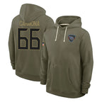 Choea T.Titans #66 Fernando Carmona Jr. Player Olive Salute to Service Hoodies Home Game Stitched Jerseys