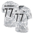 Choea T.Titans #77 Peter Skoronski Player Arctic Camo Limited Salute to Service Home Game Stitched Jerseys