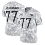 Choea T.Titans #77 Peter Skoronski Player Arctic Camo Limited Salute to Service Home Game Stitched Jerseys
