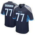 Choea T.Titans #77 Peter Skoronski Player Navy Home Game Stitched Jerseys