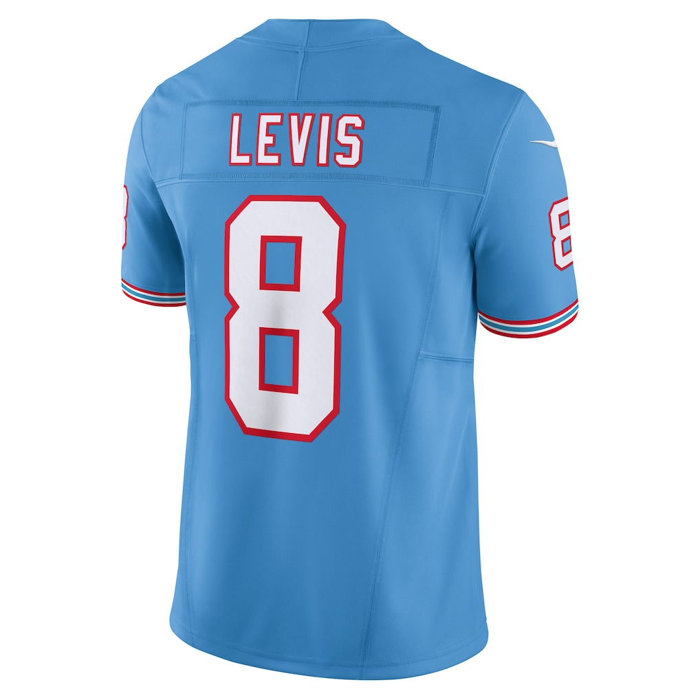 Choea T.Titans #8 Will Levis Nike Light Blue Alternate Oilers Throwback Vapor F.U.S.E. Limited Stitched Puhic Jersey