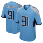 Choea T.Titans #91 John Franklin-Myers Player Light Blue Home Game Stitched Jerseys