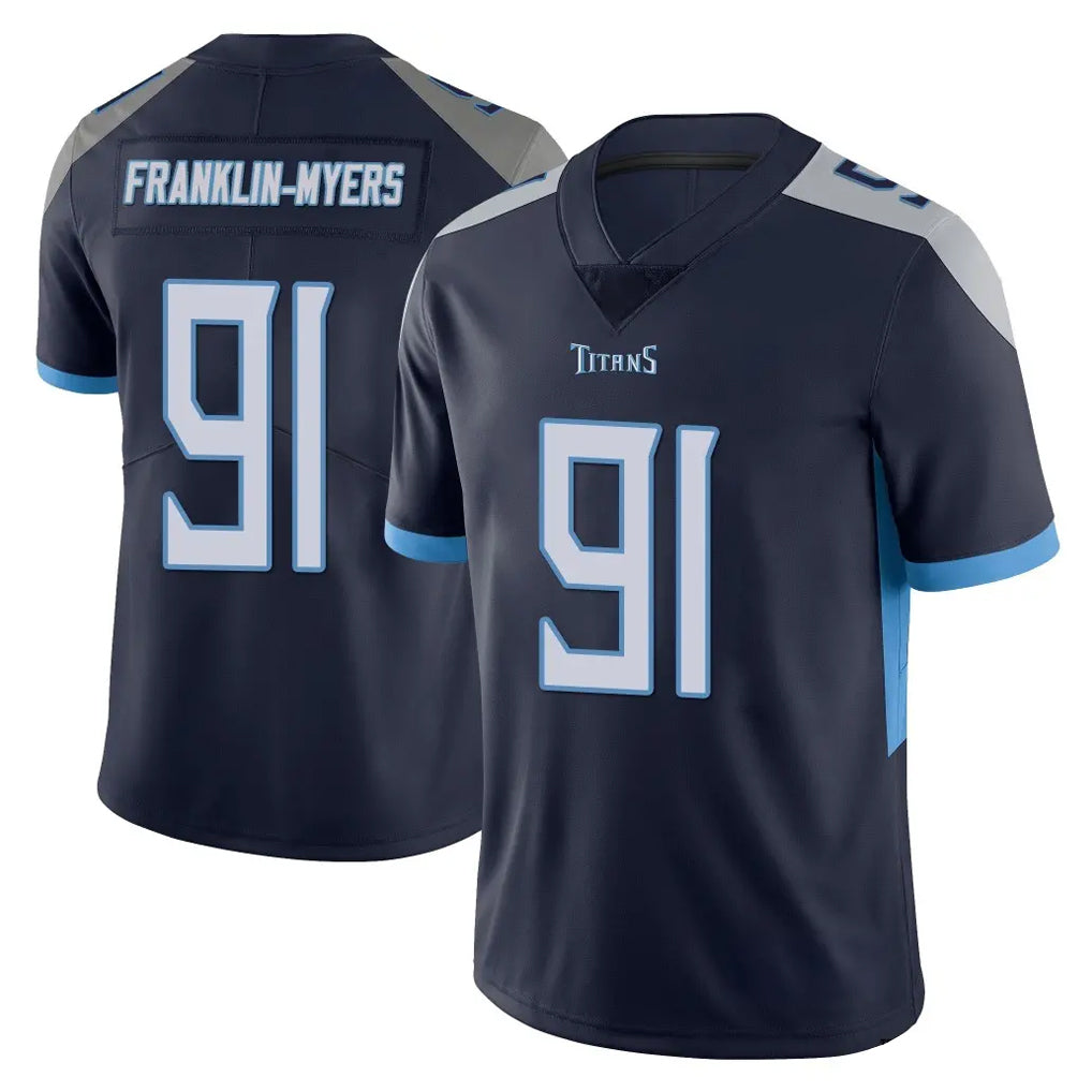 Choea T.Titans #91 John Franklin-Myers Player Navy Limited Vapor Untouchable Home Game Stitched Jerseys
