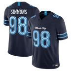 Choea T.Titans #98 Jeffery Simmons Navy 2026 Rivalries Collection Limited Stitched Jerseys