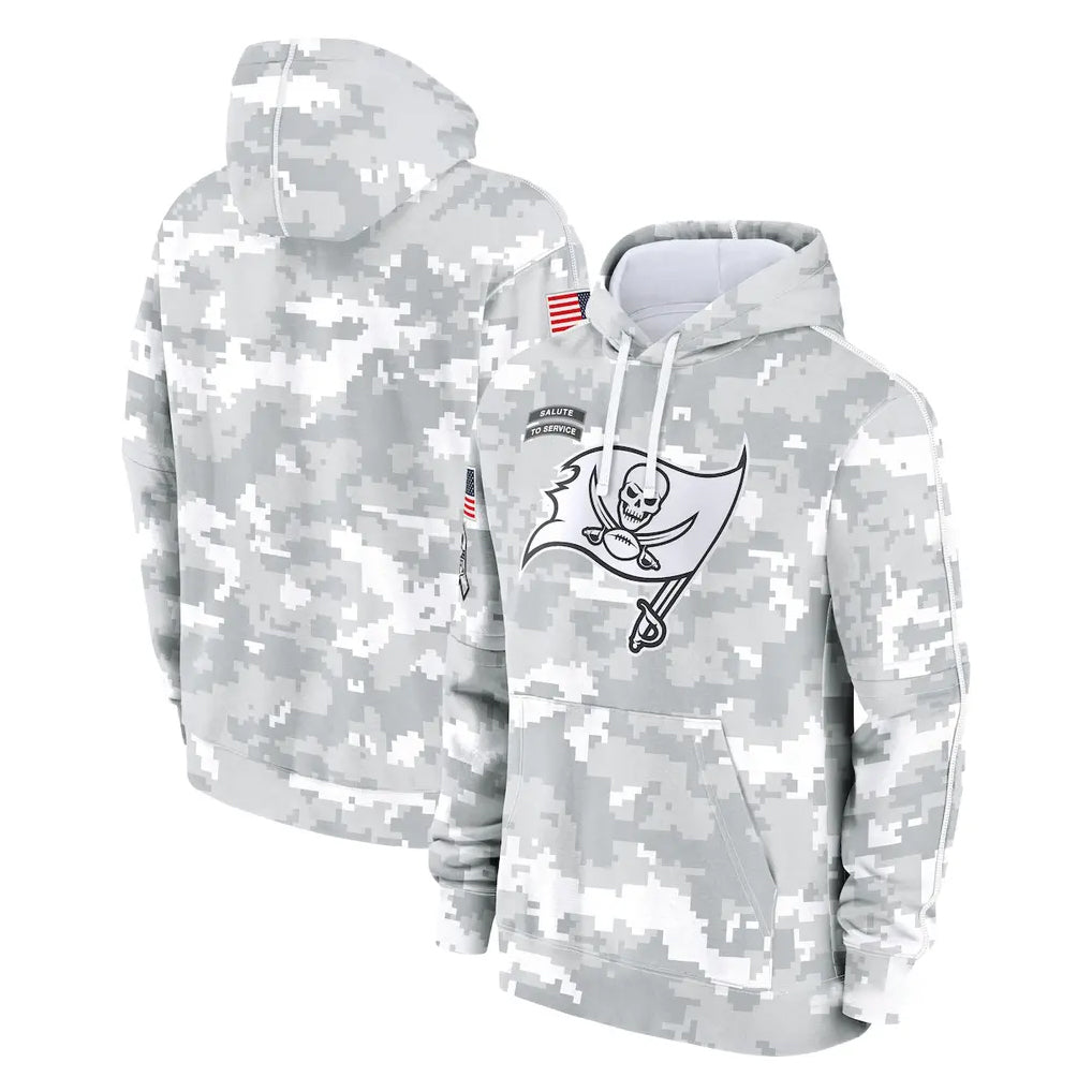 Choea TB.Buccaneers  Blank Player Arctic Camo Limited Salute to Service Pullover Hoodies Game Stitched Jerseys