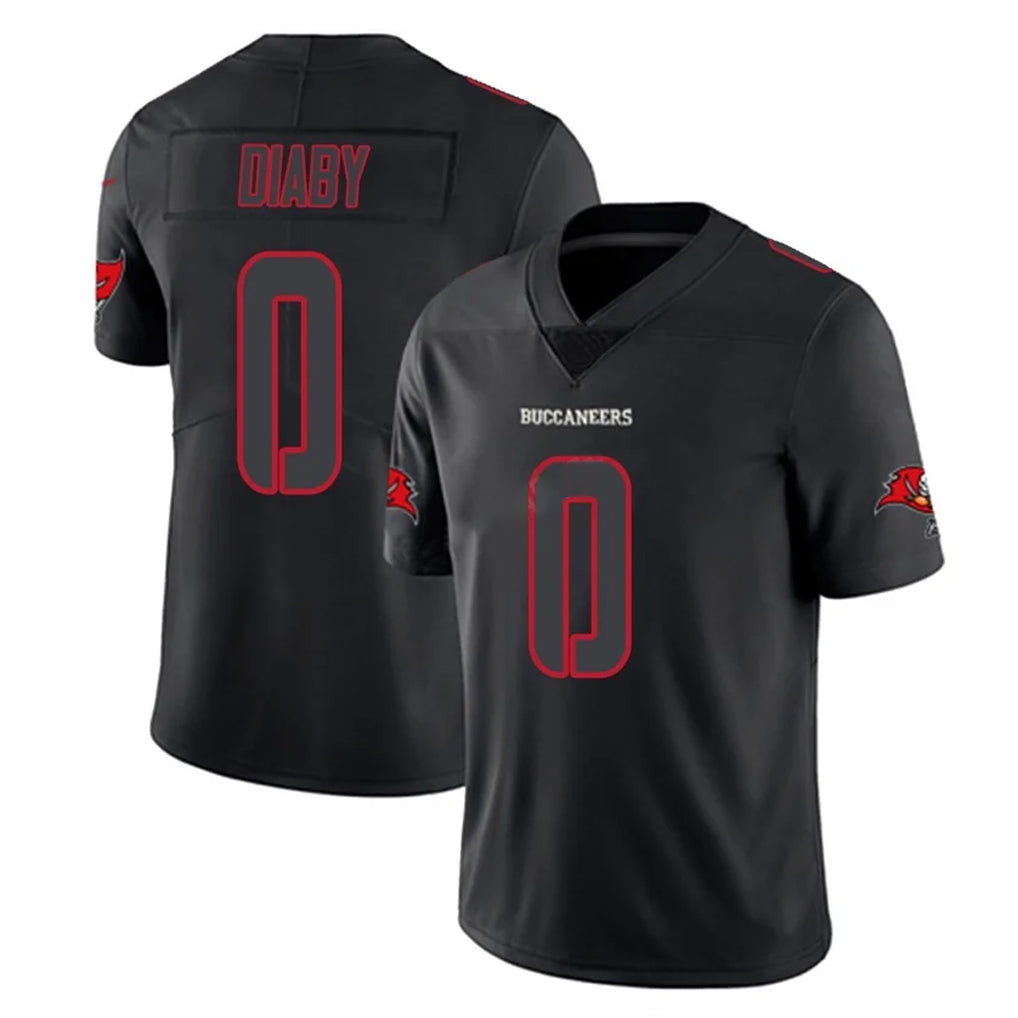 Choea TB.Buccaneers #0 Yaya Diaby Player Black Impact Limited Home Game Stitched Jerseys