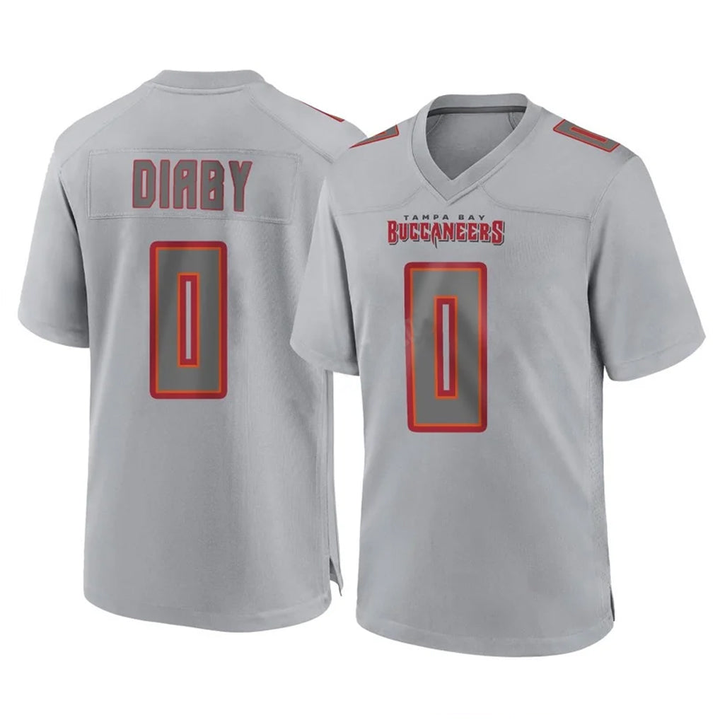 Choea TB.Buccaneers #0 Yaya Diaby Player Gray Atmosphere Fashion Home Game Stitched Jerseys