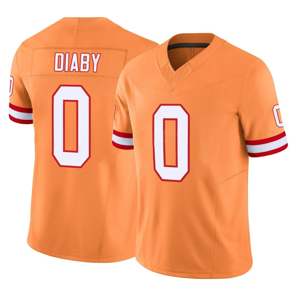 Choea TB.Buccaneers #0 Yaya Diaby Player Orange Limited Vapor F.U.S.E. Home Game Stitched Jerseys