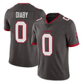 Choea TB.Buccaneers #0 Yaya Diaby Player Pewter Limited Alternate Vapor Home Game Stitched Jerseys