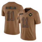 Choea TB.Buccaneers #11 Jalen McMillan Player Brown Limited Salute To Service Home Game Stitched Jerseys
