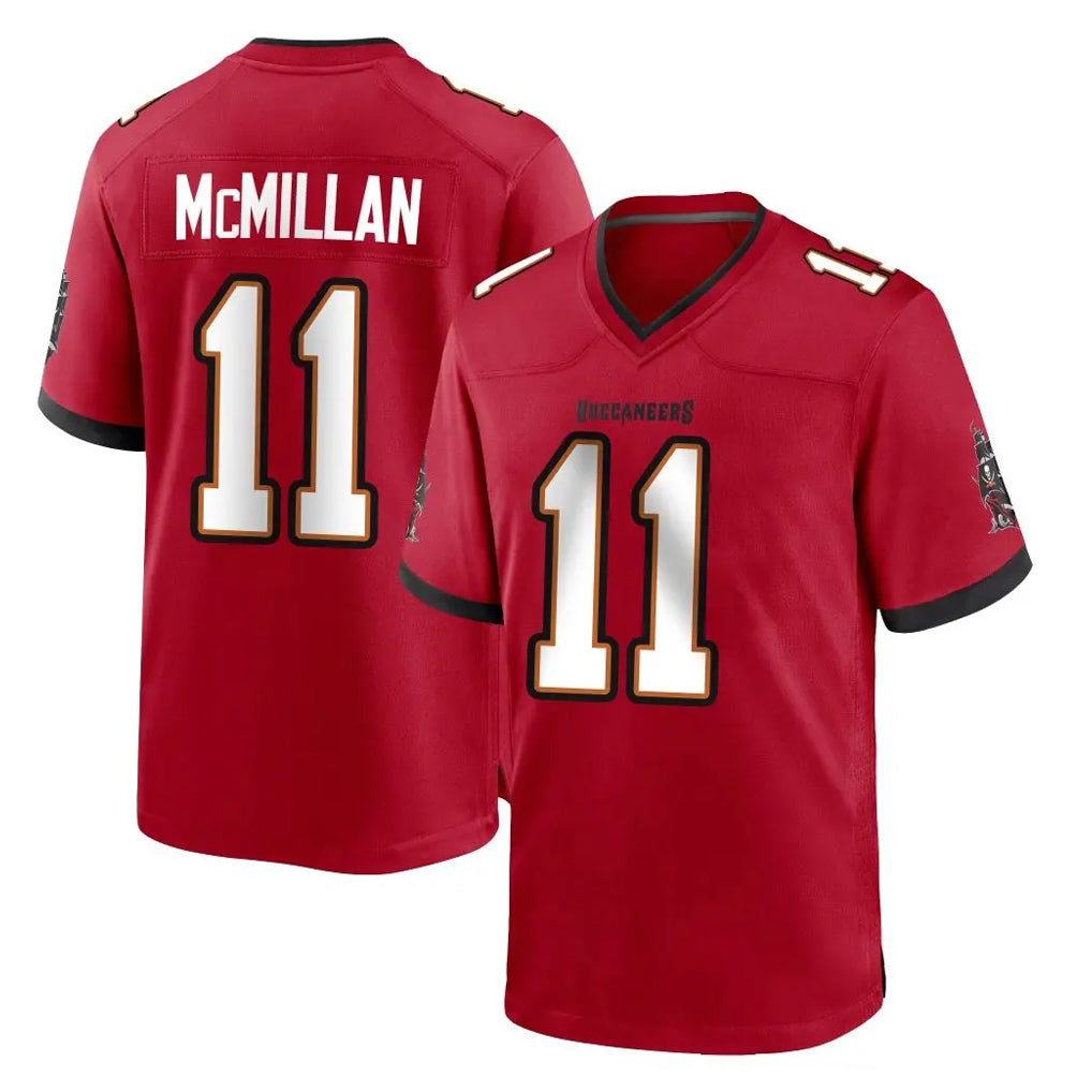 Choea TB.Buccaneers #11 Jalen McMillan Player Red Home Game Stitched Jerseys