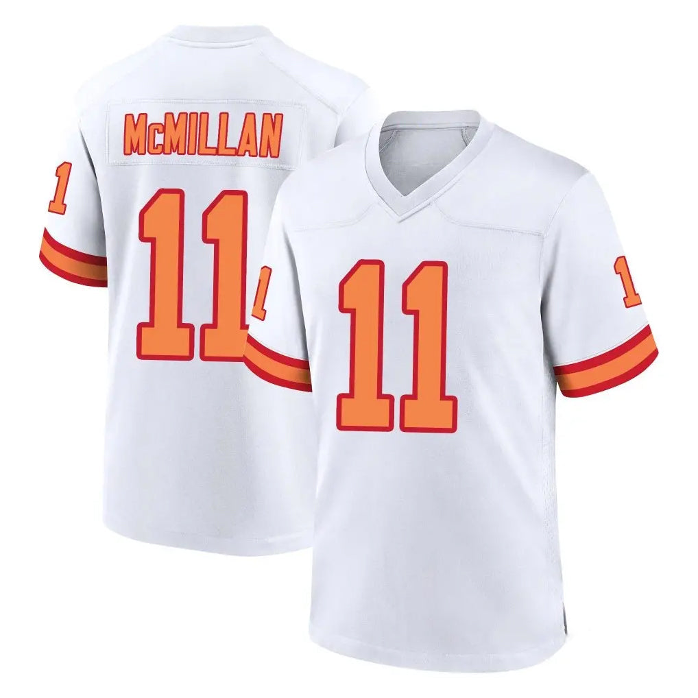 Choea TB.Buccaneers #11 Jalen McMillan Player White '76 Home Game Stitched Jerseys