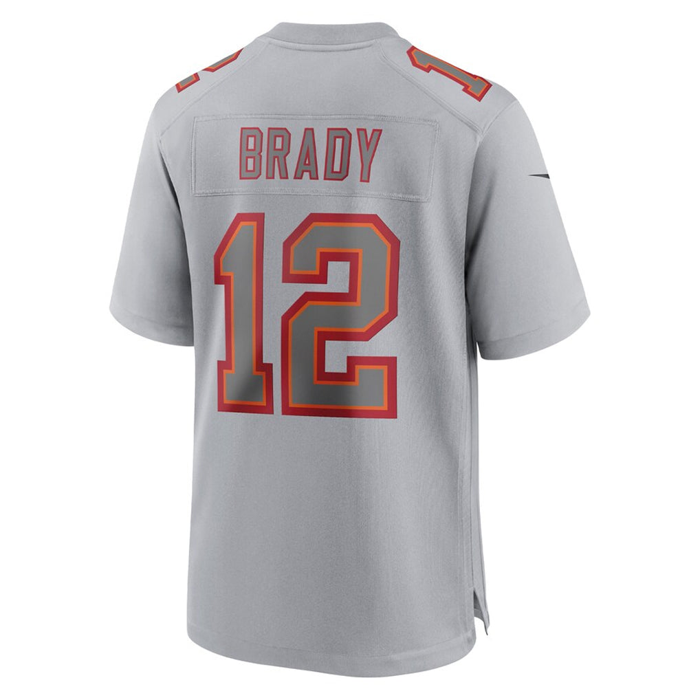 Choea TB.Buccaneers #12 Tom Brady Player Gray Fashion Game Stitched Jerseys