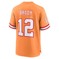 Choea TB.Buccaneers #12 Tom Brady Player Orange Home Game Stitched Jerseys
