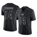 Choea TB.Buccaneers #14 Chris Godwin Jr. Player Black Reflective Limited Home Game Stitched Jerseys