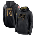 Choea TB.Buccaneers #14 Chris Godwin Jr. Player Black Salute to Service Sideline Performance Pullover Hoodies Home Game Stitched Jerseys