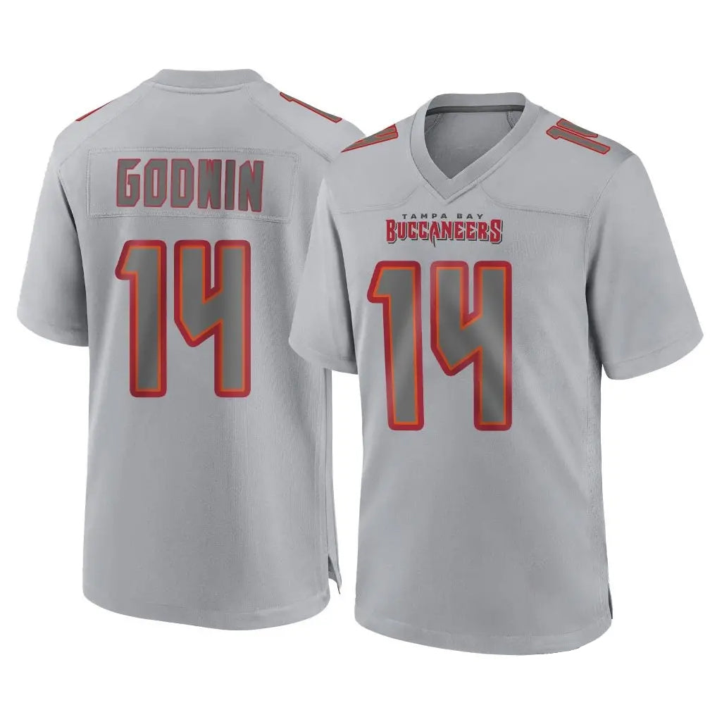 Choea TB.Buccaneers #14 Chris Godwin Jr. Player Gray Atmosphere Fashion Home Game Stitched Jerseys