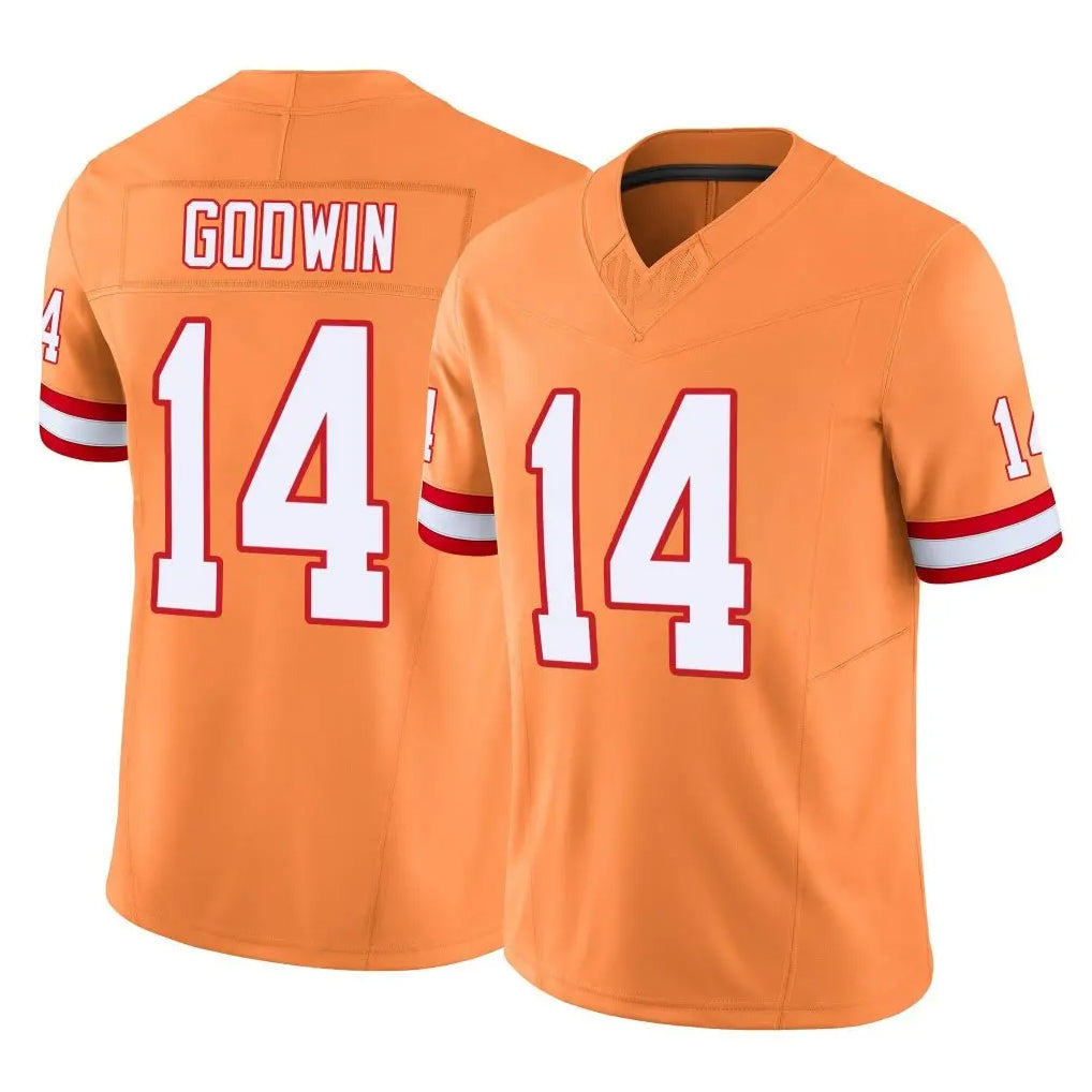 Choea TB.Buccaneers #14 Chris Godwin Jr. Player Orange Limited Vapor F.U.S.E. Home Game Stitched Jerseys